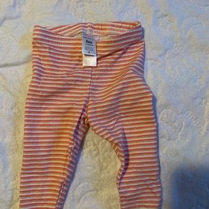 Carters striped sparkle leggings.